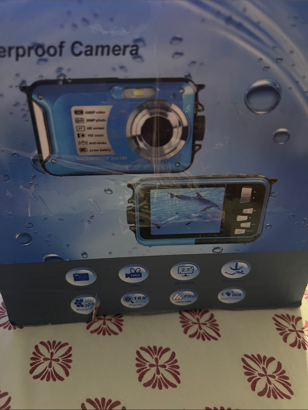 Compact Waterproof Digital Camera - Blue - Picture 6 of 7